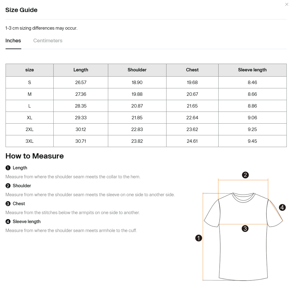 Custom T-Shirt (Number Design)