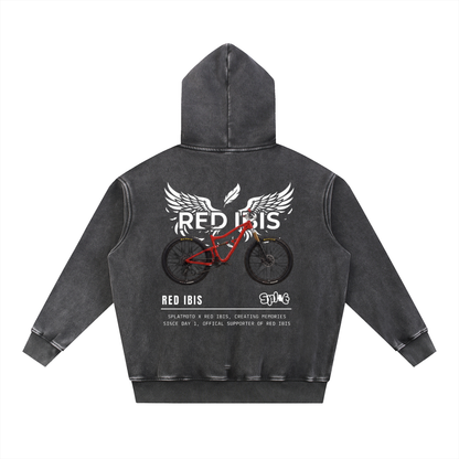 Splat X Red Ibis Snow Wash Oversize Hoodie