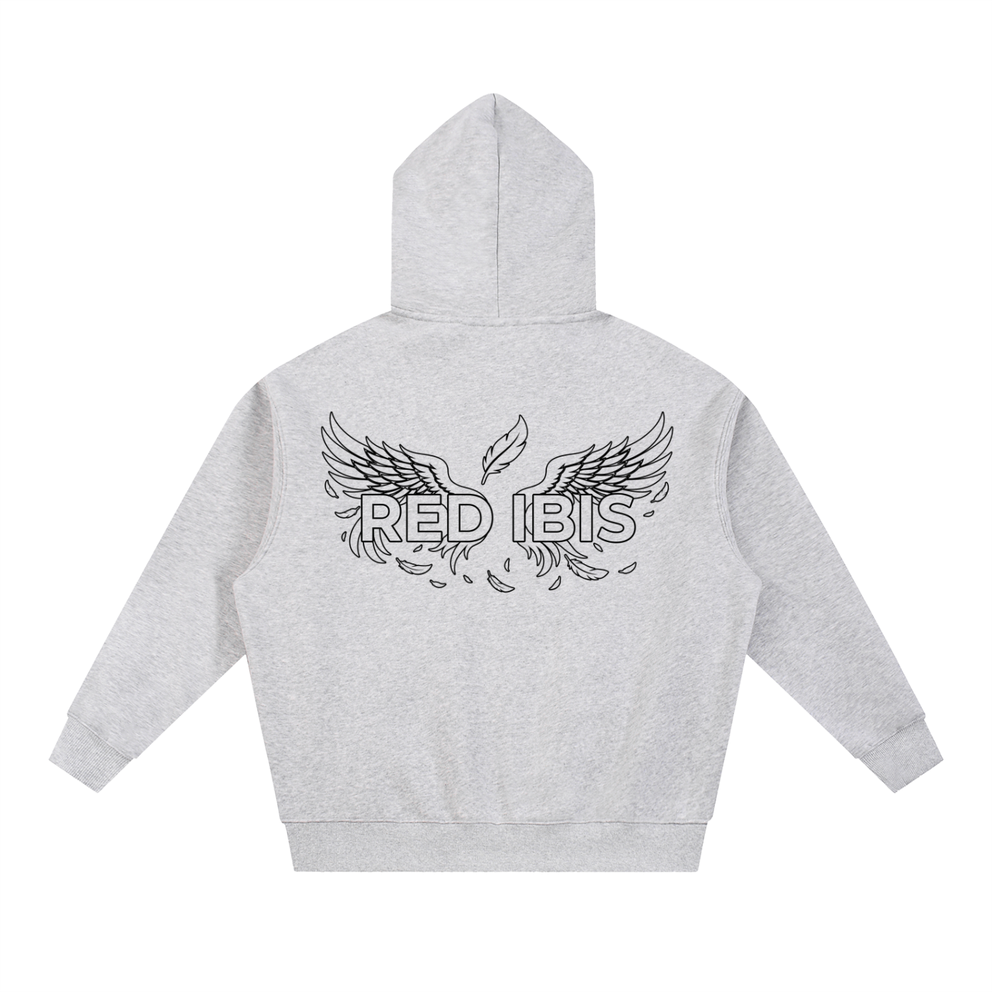 Red Ibis Essential Oversized Hoodie White