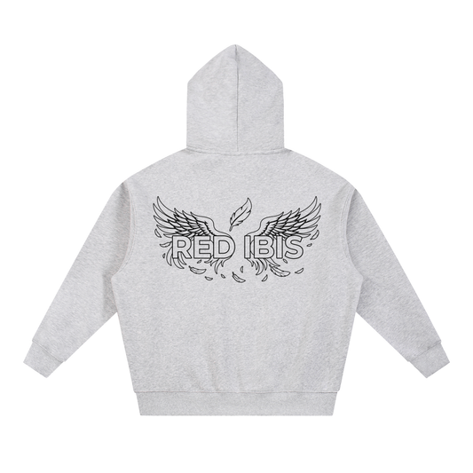 Red Ibis Essential Oversized Hoodie White