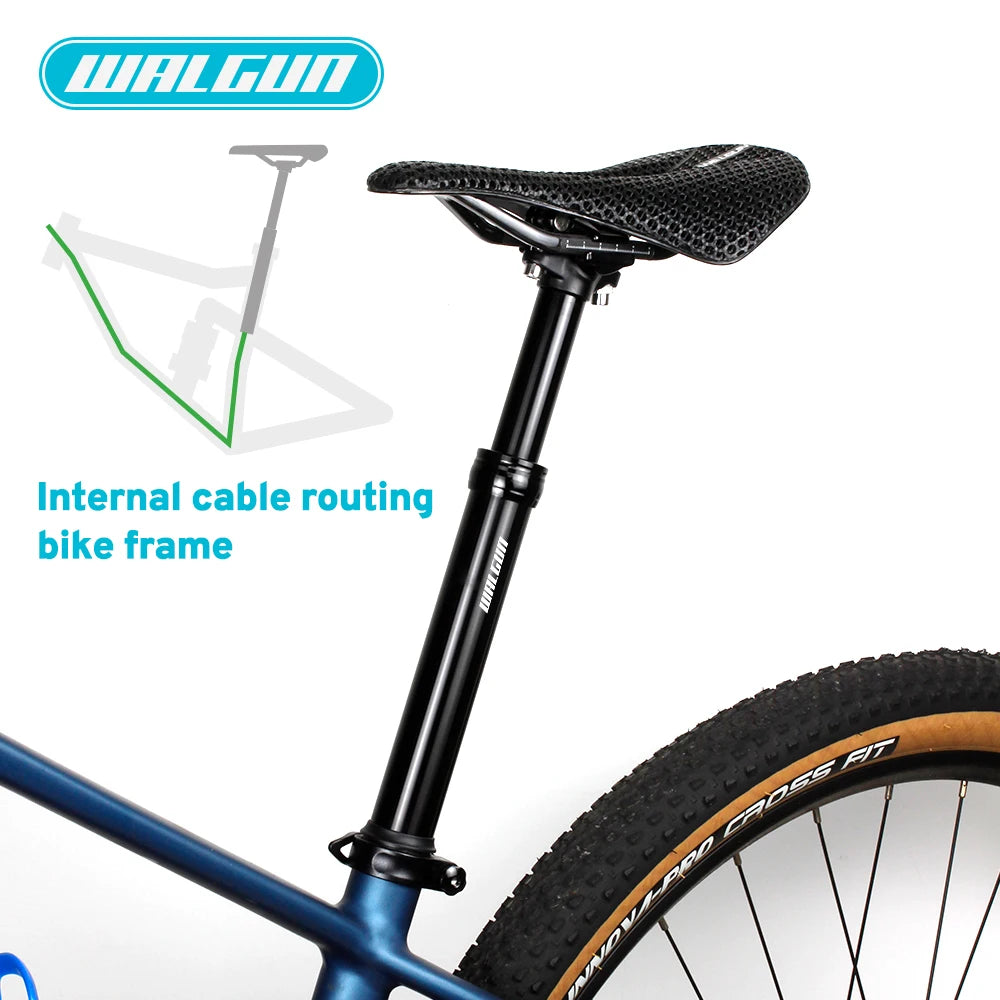 MTB Hydraulic Dropper Seat post – Remote Adjustable Telescopic Seat Post, 27.2/30.9/31.6mm