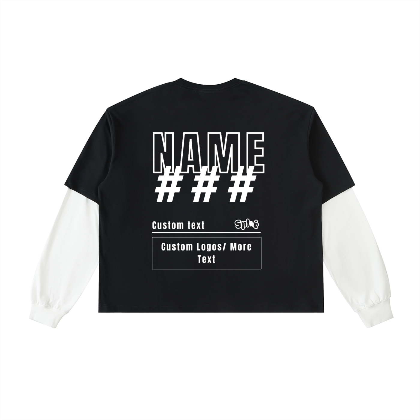 Custom Full Sleeve Tee (Number Design)
