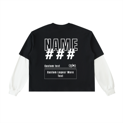 Custom Full Sleeve Tee (Number Design)