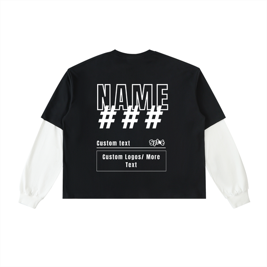 Custom Full Sleeve Tee (Number Design)