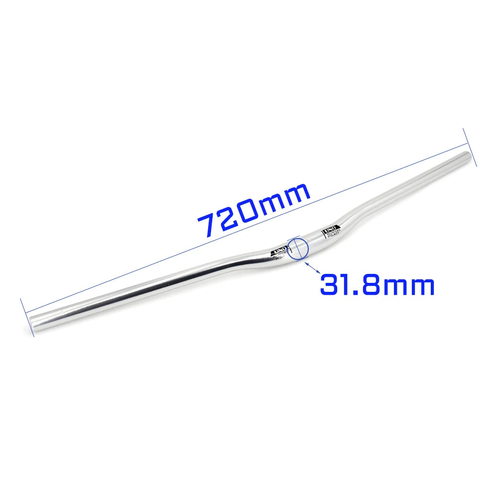 Upgraded Chrome 31.8mm Aluminum Alloy MTB Handlebar – Flat/Riser Bar, 640–800mm Widths