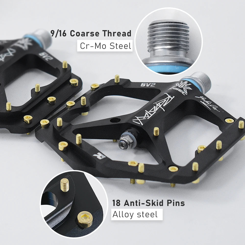 Upgraded CNC Aluminum Alloy Pedals with Pins