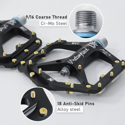 Upgraded CNC Aluminum Alloy Pedals with Pins
