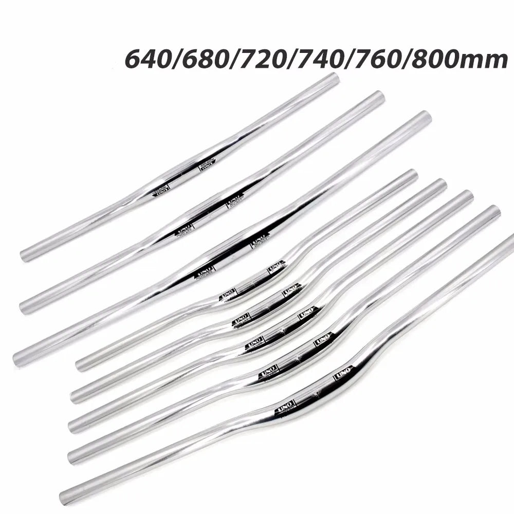 Upgraded Chrome 31.8mm Aluminum Alloy MTB Handlebar – Flat/Riser Bar, 640–800mm Widths
