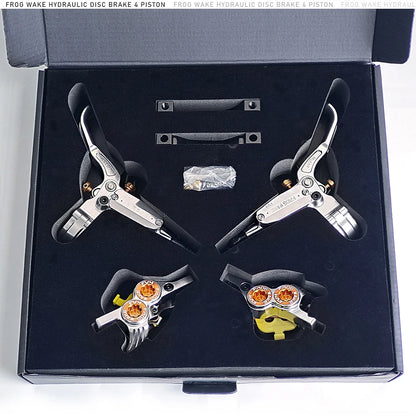 Upgraded FV4-H 4-Piston Hydraulic Disc Brake with Aluminum Inline Levers