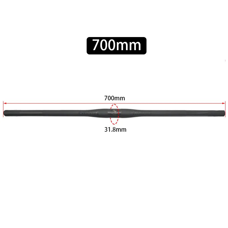 Upgraded Full Carbon Fiber MTB Handlebar – 31.8mm Straight/Riser Bar, 600–780mm Matte Finish