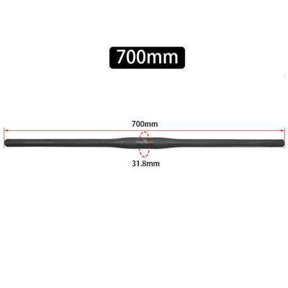 Upgraded Full Carbon Fiber MTB Handlebar – 31.8mm Straight/Riser Bar, 600–780mm Matte Finish