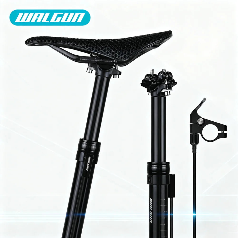 MTB Hydraulic Dropper Seat post – Remote Adjustable Telescopic Seat Post, 27.2/30.9/31.6mm