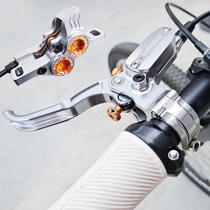 Upgraded FV4-H 4-Piston Hydraulic Disc Brake with Aluminum Inline Levers