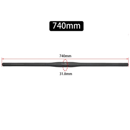 Upgraded Full Carbon Fiber MTB Handlebar – 31.8mm Straight/Riser Bar, 600–780mm Matte Finish