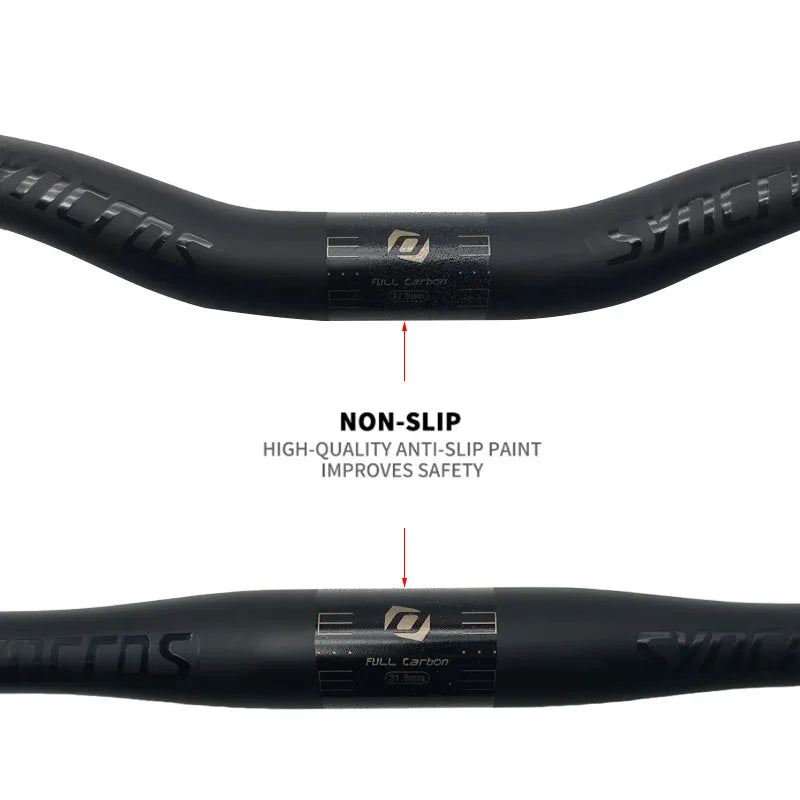 Upgraded Full Carbon Fiber MTB Handlebar – 31.8mm Straight/Riser Bar, 600–780mm Matte Finish