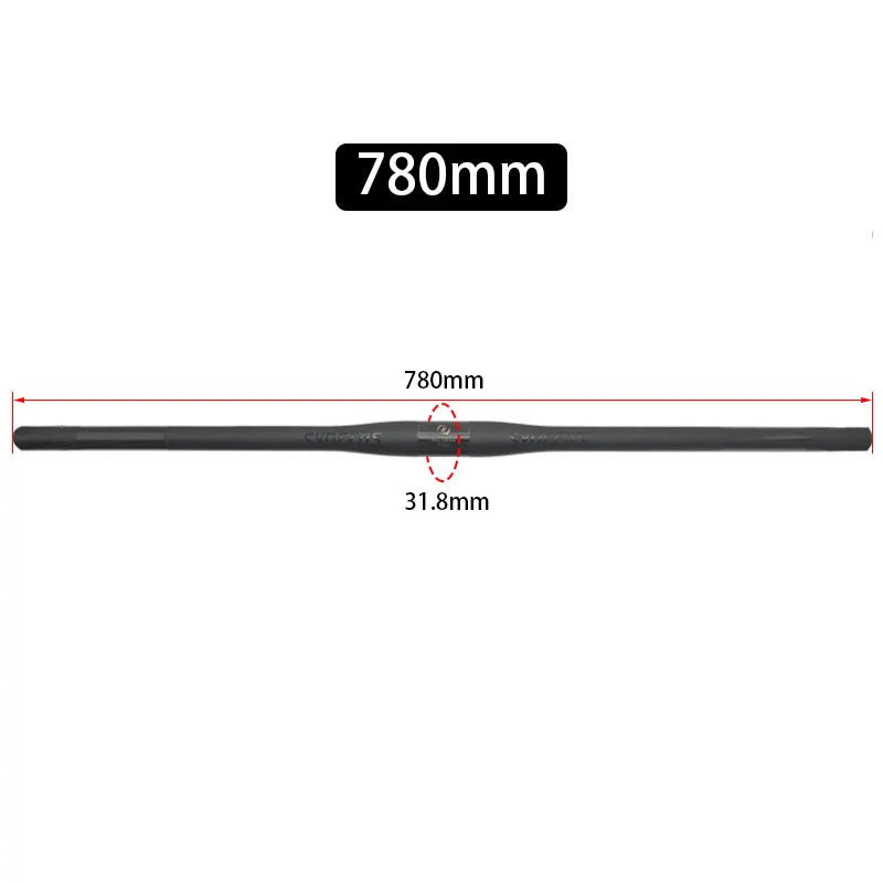 Upgraded Full Carbon Fiber MTB Handlebar – 31.8mm Straight/Riser Bar, 600–780mm Matte Finish