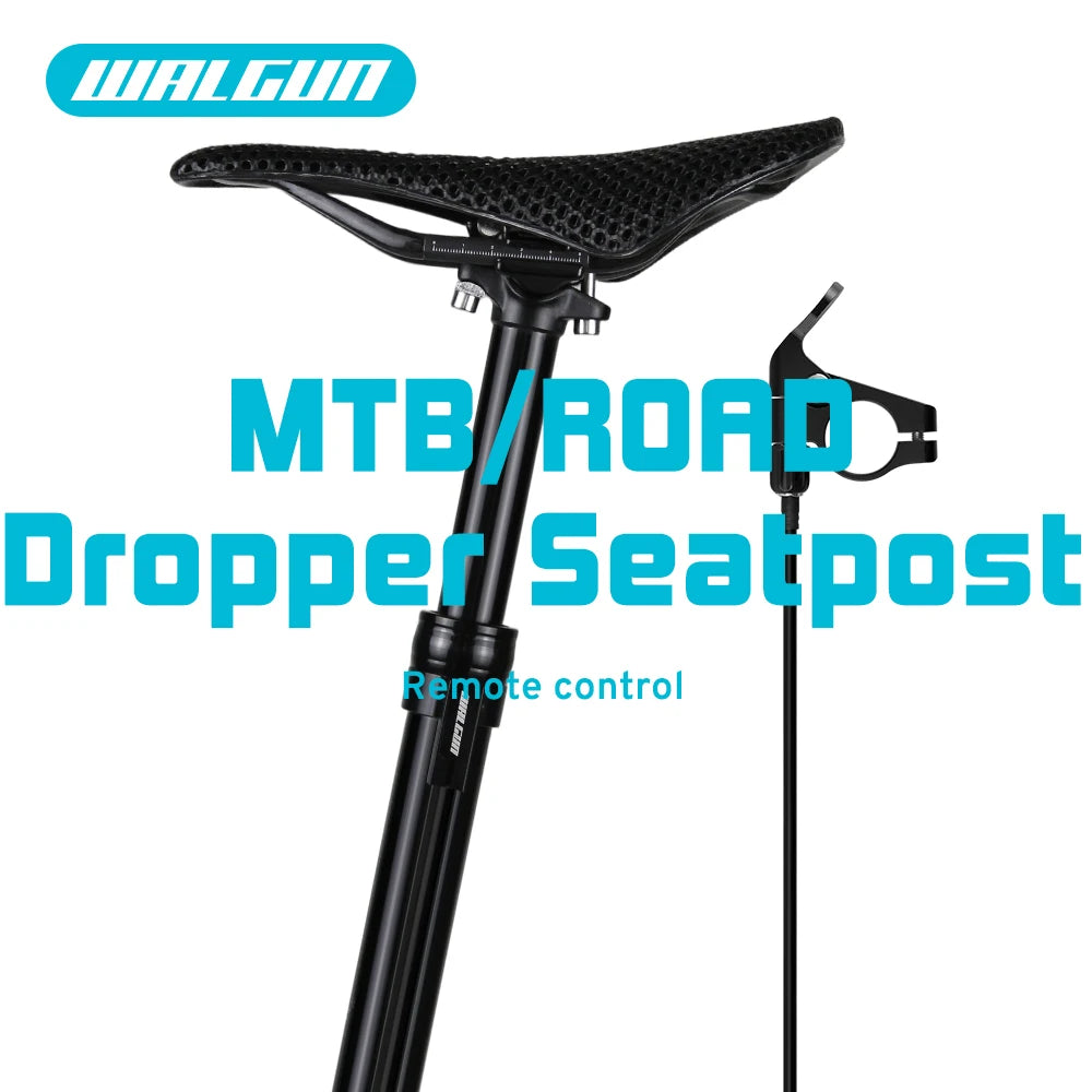 MTB Hydraulic Dropper Seat post – Remote Adjustable Telescopic Seat Post, 27.2/30.9/31.6mm