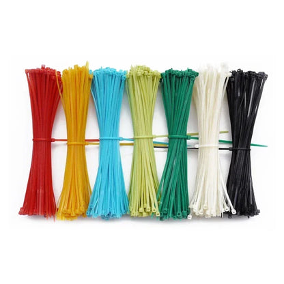Multicolor Plastic Zip Ties
