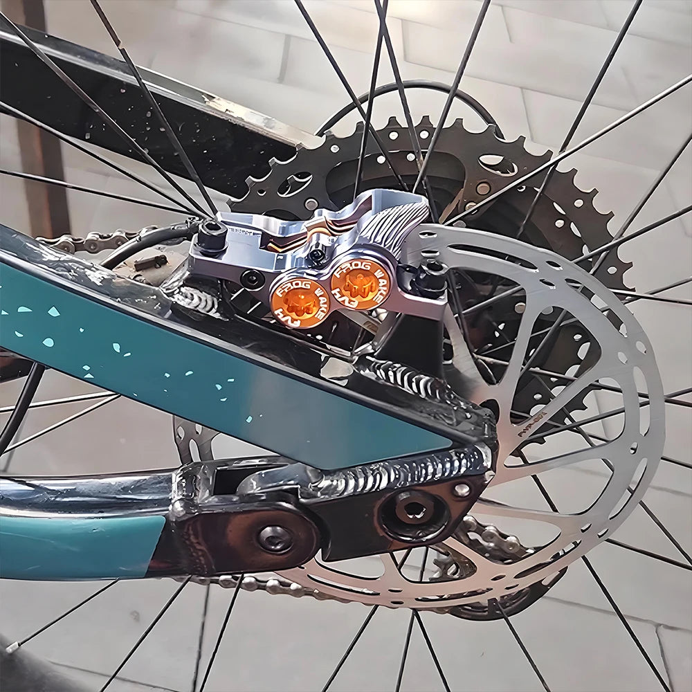 Upgraded FV4-H 4-Piston Hydraulic Disc Brake with Aluminum Inline Levers