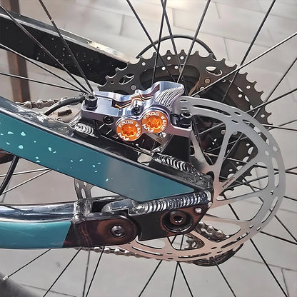Upgraded FV4-H 4-Piston Hydraulic Disc Brake with Aluminum Inline Levers