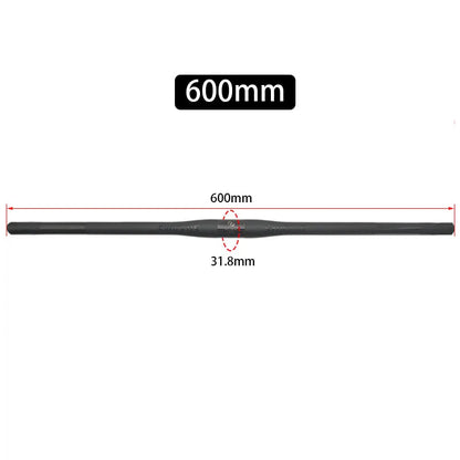 Upgraded Full Carbon Fiber MTB Handlebar – 31.8mm Straight/Riser Bar, 600–780mm Matte Finish
