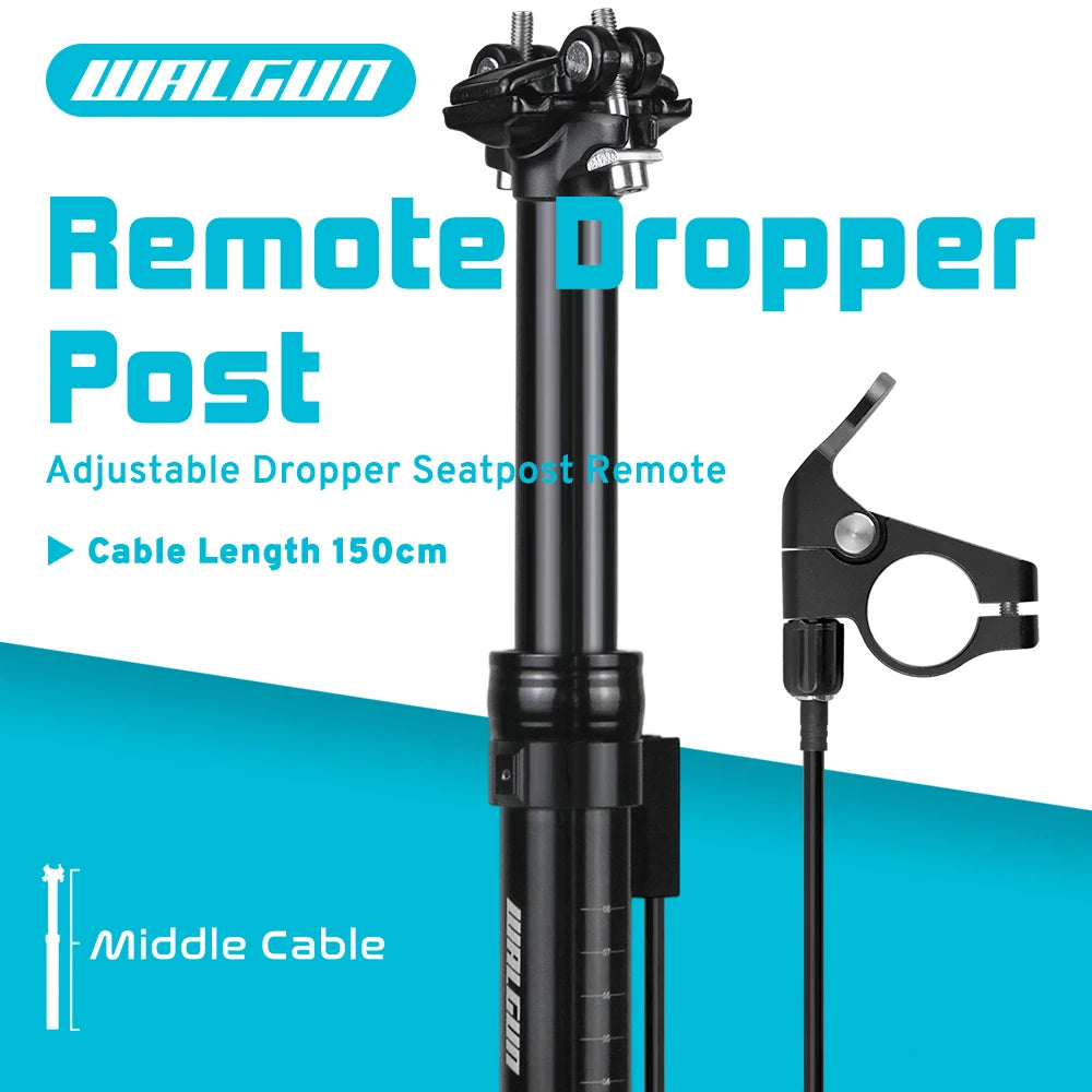 MTB Hydraulic Dropper Seat post – Remote Adjustable Telescopic Seat Post, 27.2/30.9/31.6mm