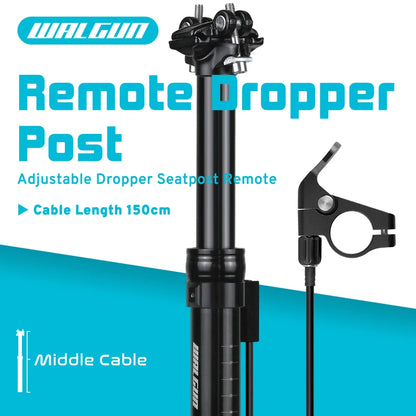 MTB Hydraulic Dropper Seat post – Remote Adjustable Telescopic Seat Post, 27.2/30.9/31.6mm