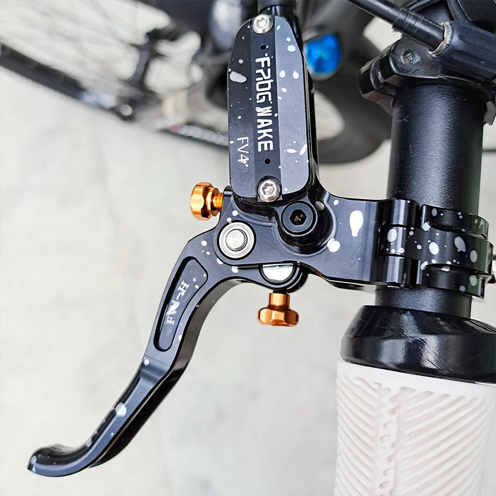 Upgraded FV4-H 4-Piston Hydraulic Disc Brake with Aluminum Inline Levers