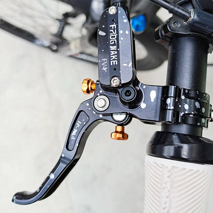 Upgraded FV4-H 4-Piston Hydraulic Disc Brake with Aluminum Inline Levers