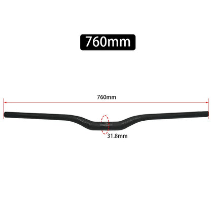 Upgraded Full Carbon Fiber MTB Handlebar – 31.8mm Straight/Riser Bar, 600–780mm Matte Finish