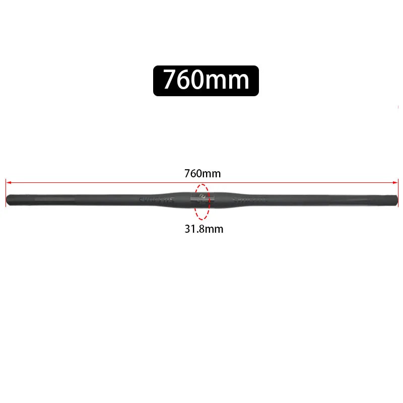 Upgraded Full Carbon Fiber MTB Handlebar – 31.8mm Straight/Riser Bar, 600–780mm Matte Finish