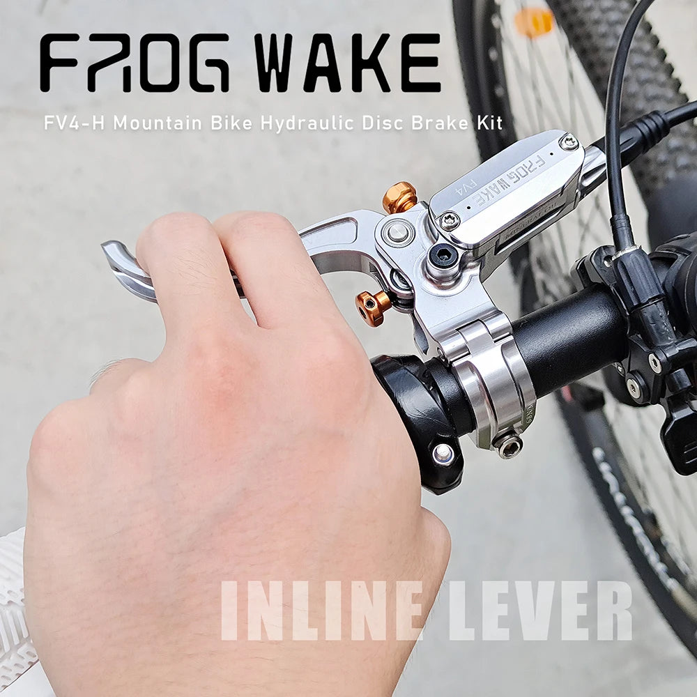 Upgraded FV4-H 4-Piston Hydraulic Disc Brake with Aluminum Inline Levers