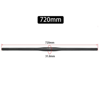 Upgraded Full Carbon Fiber MTB Handlebar – 31.8mm Straight/Riser Bar, 600–780mm Matte Finish