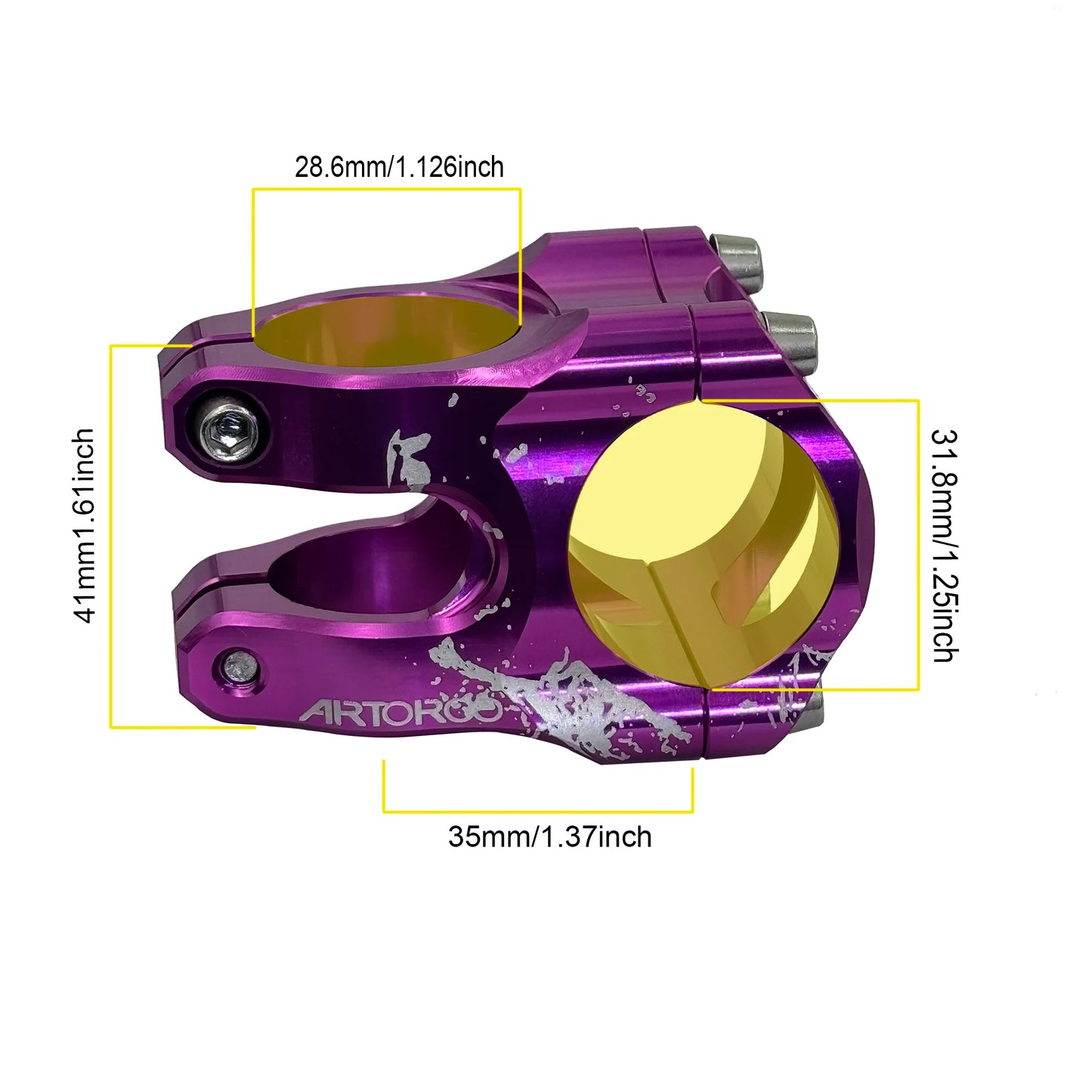 Upgraded CNC Aluminum Alloy Short Stem (31.8mm)