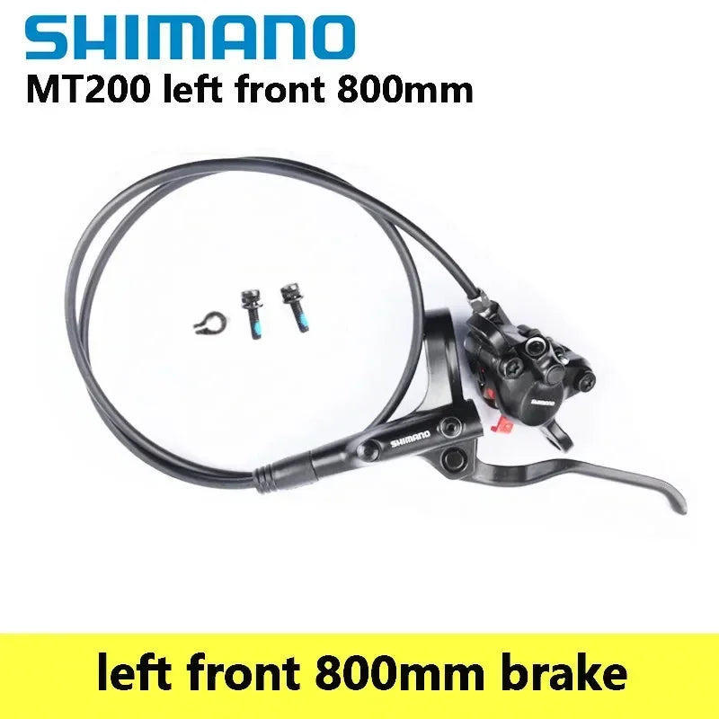 Shimano BR-MT200 Hydraulic Disc Brake Single Front or Rear MTB Brake, Multiple Hose Lengths
