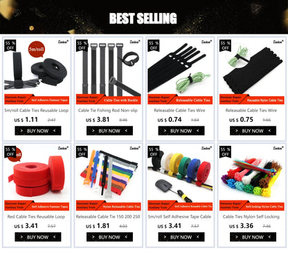 Multicolor Plastic Zip Ties